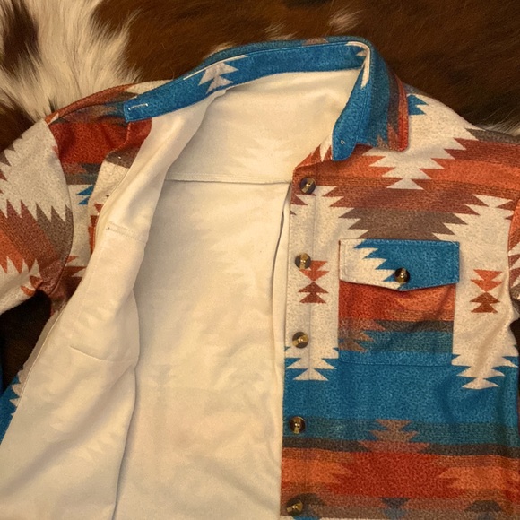 Aztec vibe fall button down shirt - Picture 4 of 6